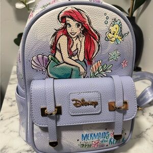Disney Ariel Kids Backpack - Lavender and Aqua